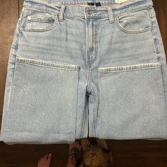 American Eagle Outfitters Light Blue Straight Leg Jeans - Picture 9 of 9